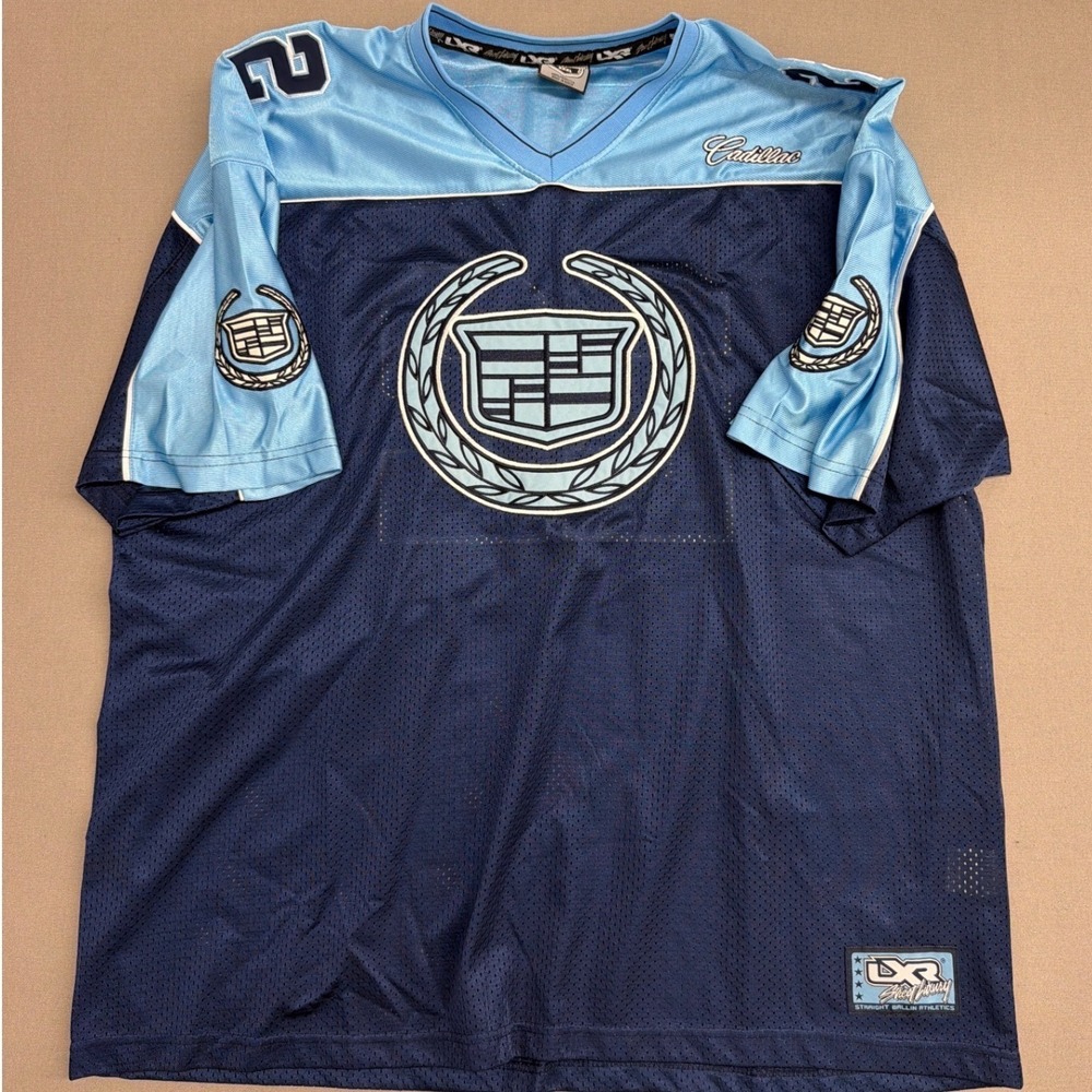 Cadillac Escalade Jersey DX Street Ballin Athletics Navy Blue Mens XXXL 22 1764